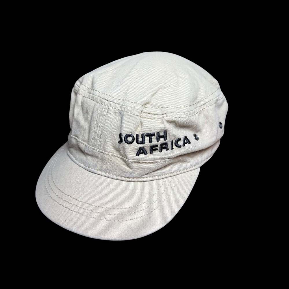 My Africa South Africa Flag Cadet Army Hat Cap Ivory Cotton One Size